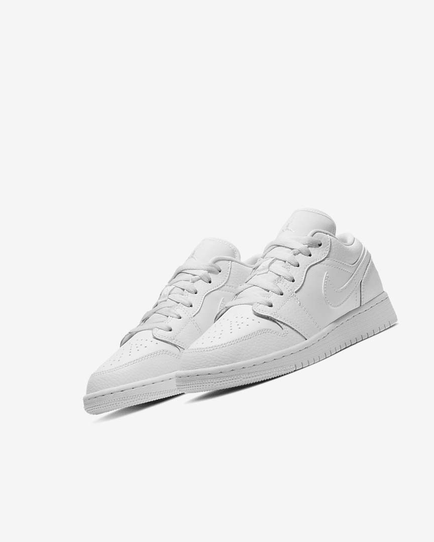 Zapatillas Nike Air Jordan 1 Low Niño Blancas Blancas Blancas | AR4822