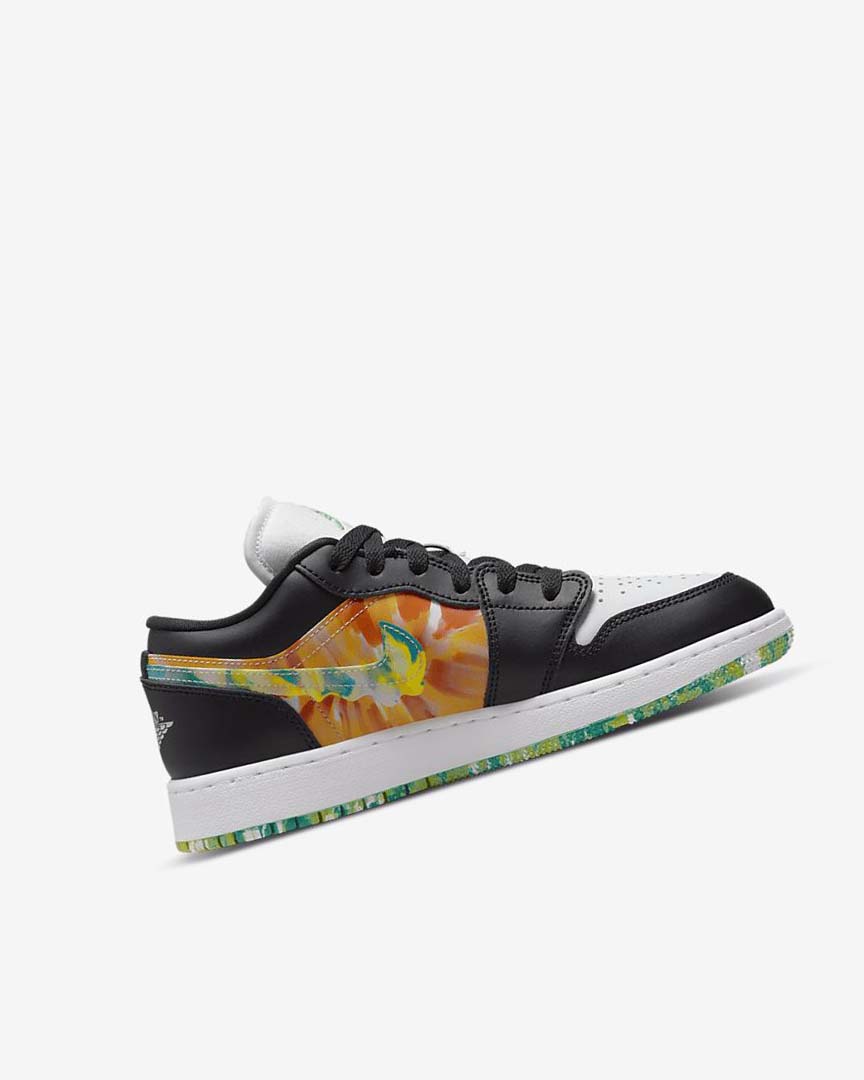 Zapatillas Nike Air Jordan 1 Low SE Niña Negras Naranjas Blancas | AR3006