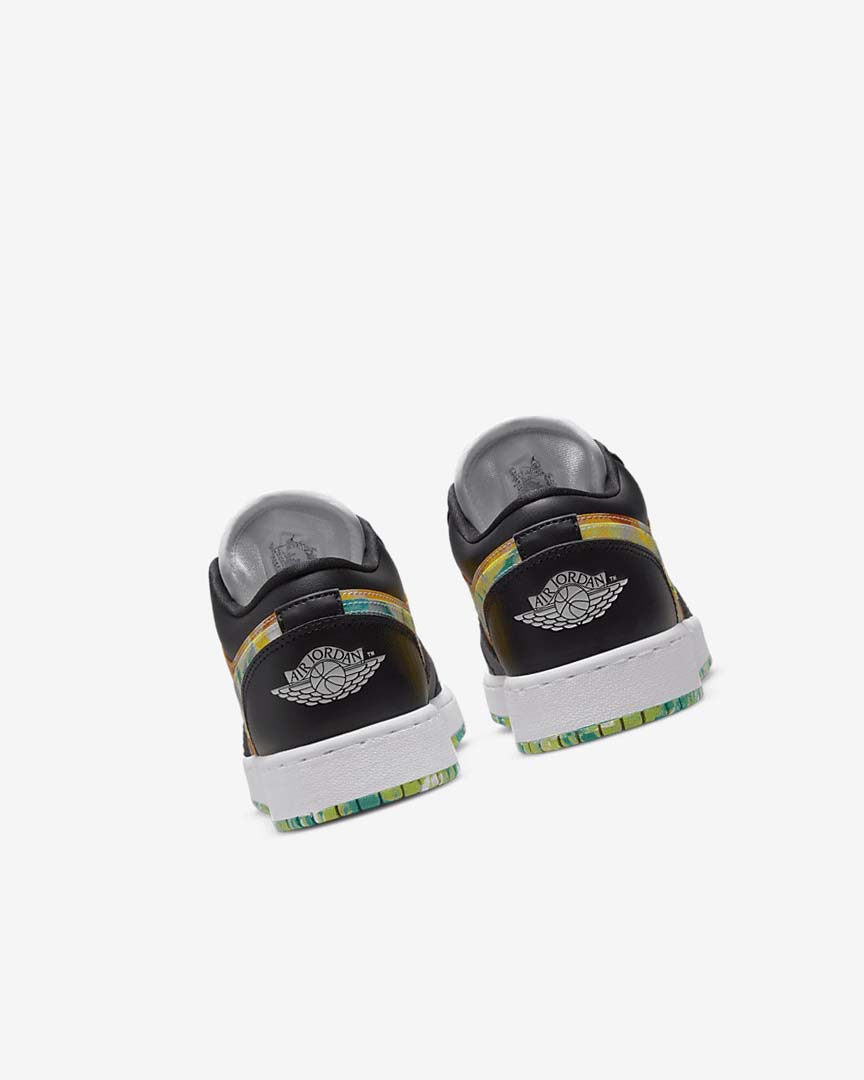 Zapatillas Nike Air Jordan 1 Low SE Niña Negras Naranjas Blancas | AR3006