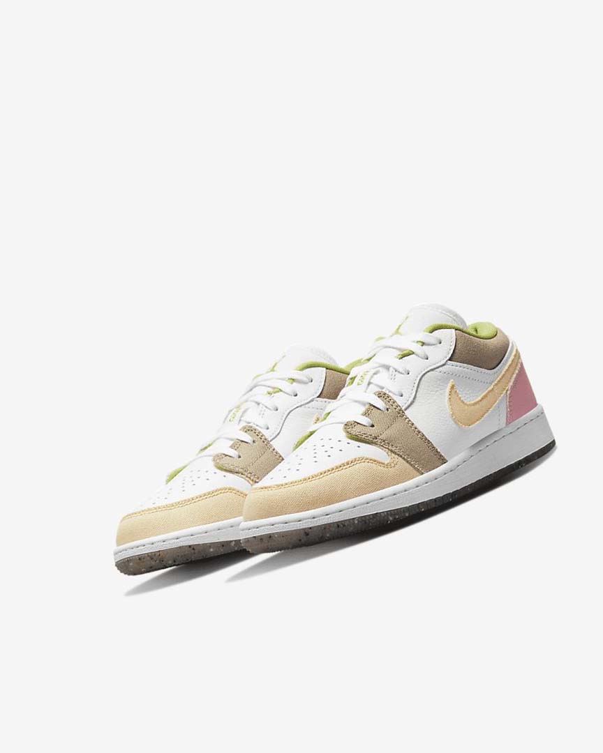 Zapatillas Nike Air Jordan 1 Low SE Niña Blancas Blancas Verde | AR5239