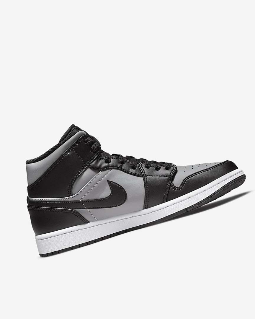 Zapatillas Nike Air Jordan 1 Mid Hombre Negras Gris Blancas Rojas | AR2541