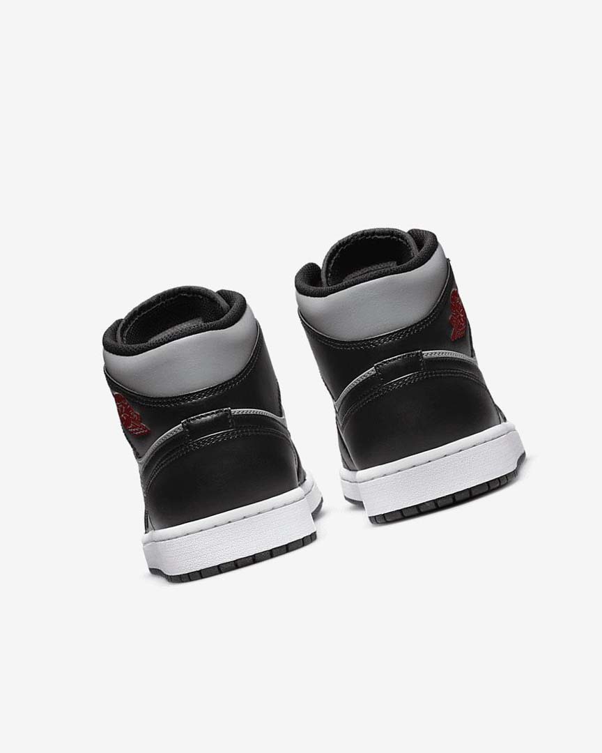 Zapatillas Nike Air Jordan 1 Mid Hombre Negras Gris Blancas Rojas | AR2541