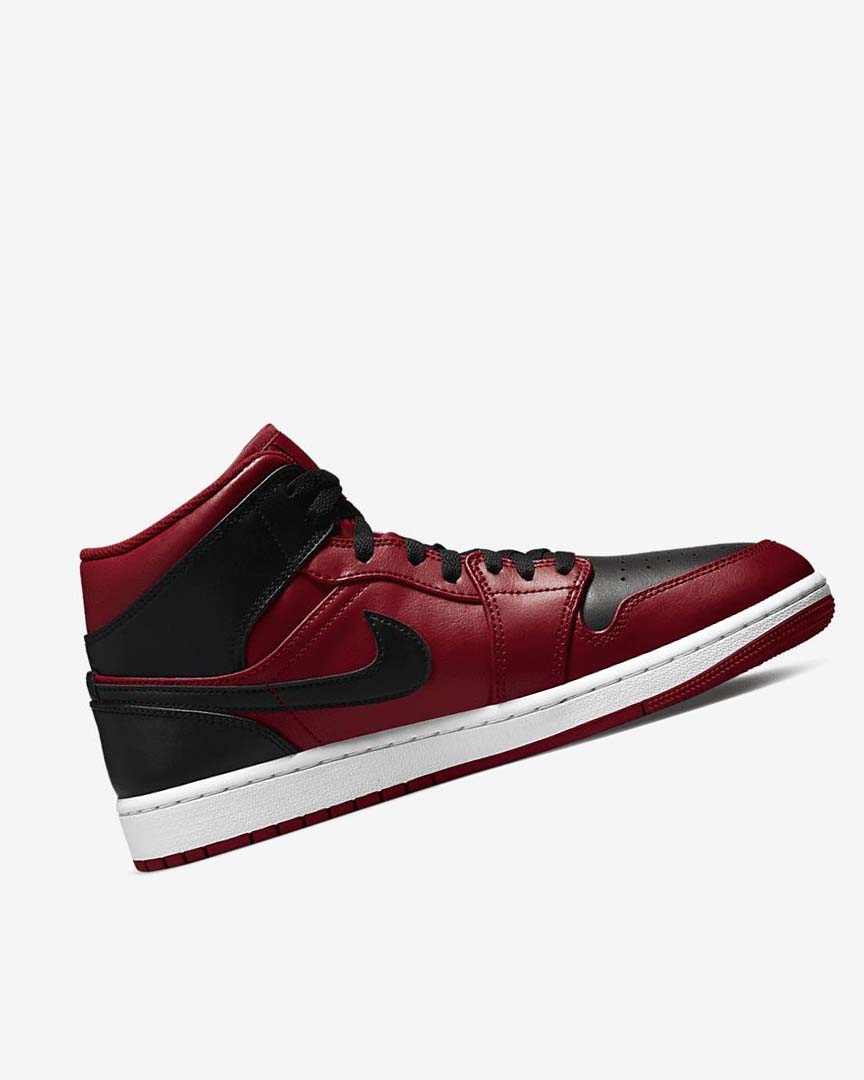 Zapatillas Nike Air Jordan 1 Mid Hombre Rojas Blancas Negras | AR5439