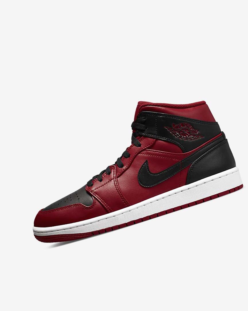 Zapatillas Nike Air Jordan 1 Mid Hombre Rojas Blancas Negras | AR5439