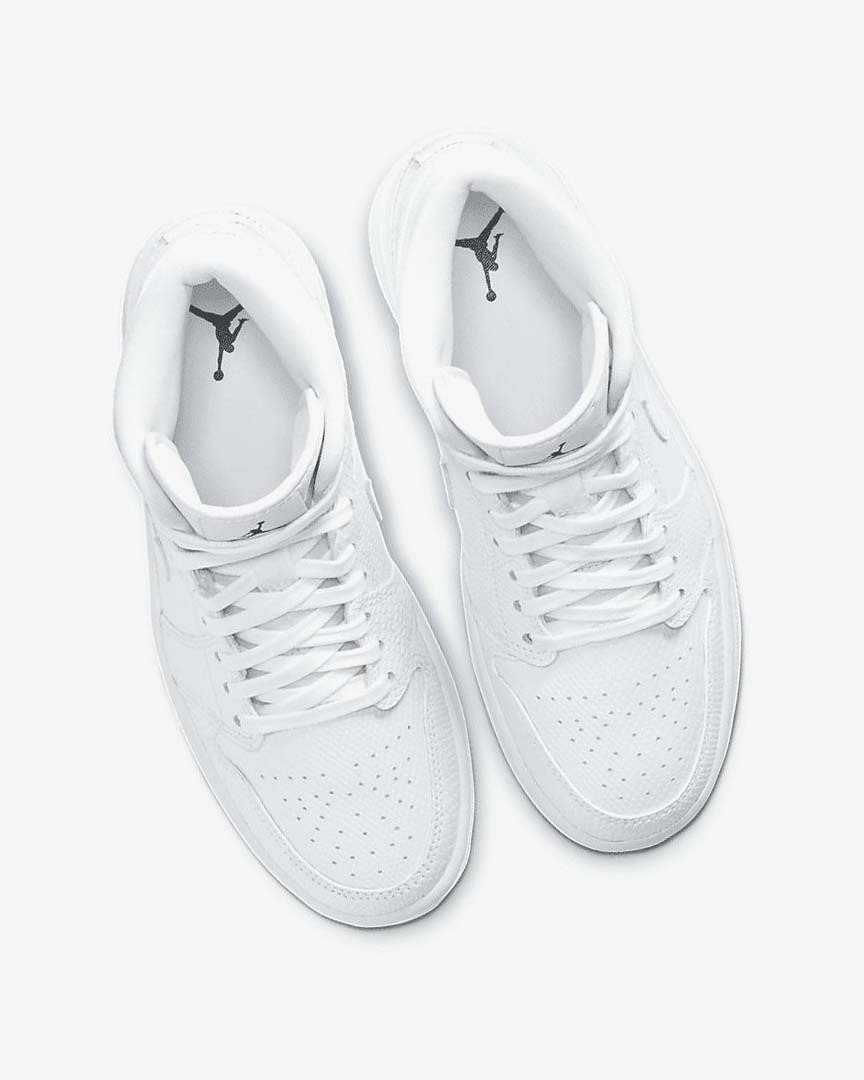 Zapatillas Nike Air Jordan 1 Mid Mujer Blancas Blancas | AR5214