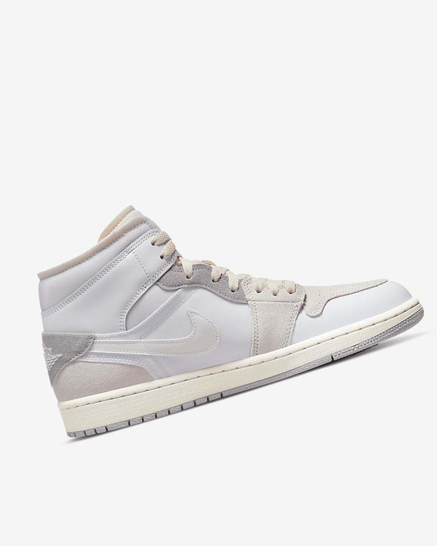 Zapatillas Nike Air Jordan 1 Mid SE Craft Hombre Blancas Gris | AR2964