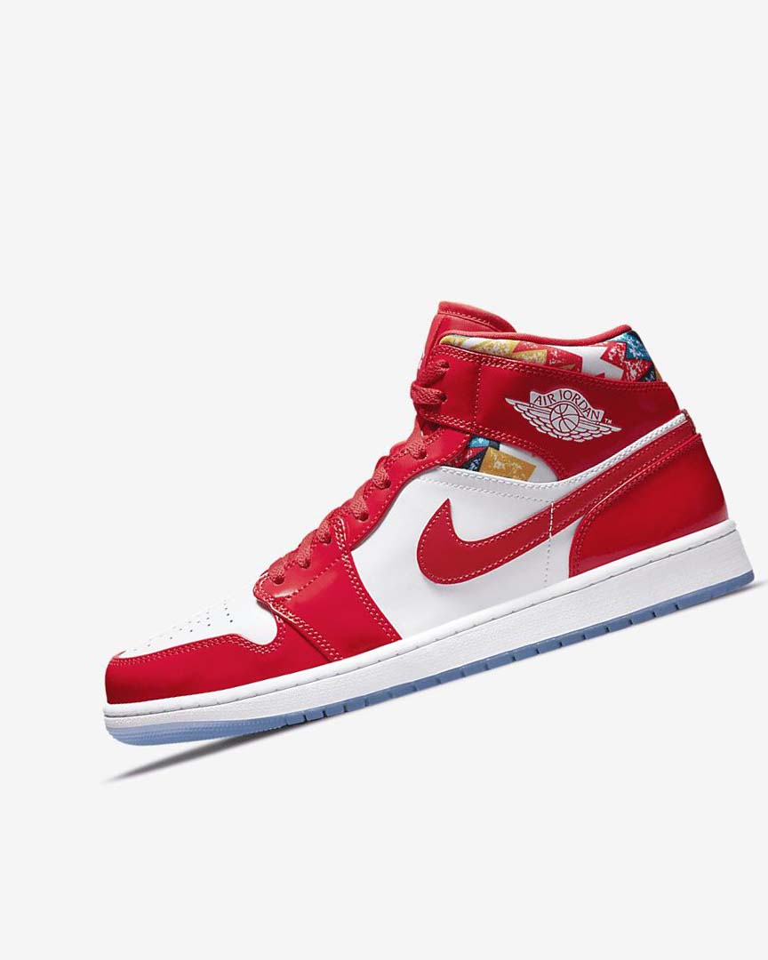 Zapatillas Nike Air Jordan 1 Mid SE Hombre Rojas Azul Marino Blancas | AR2444