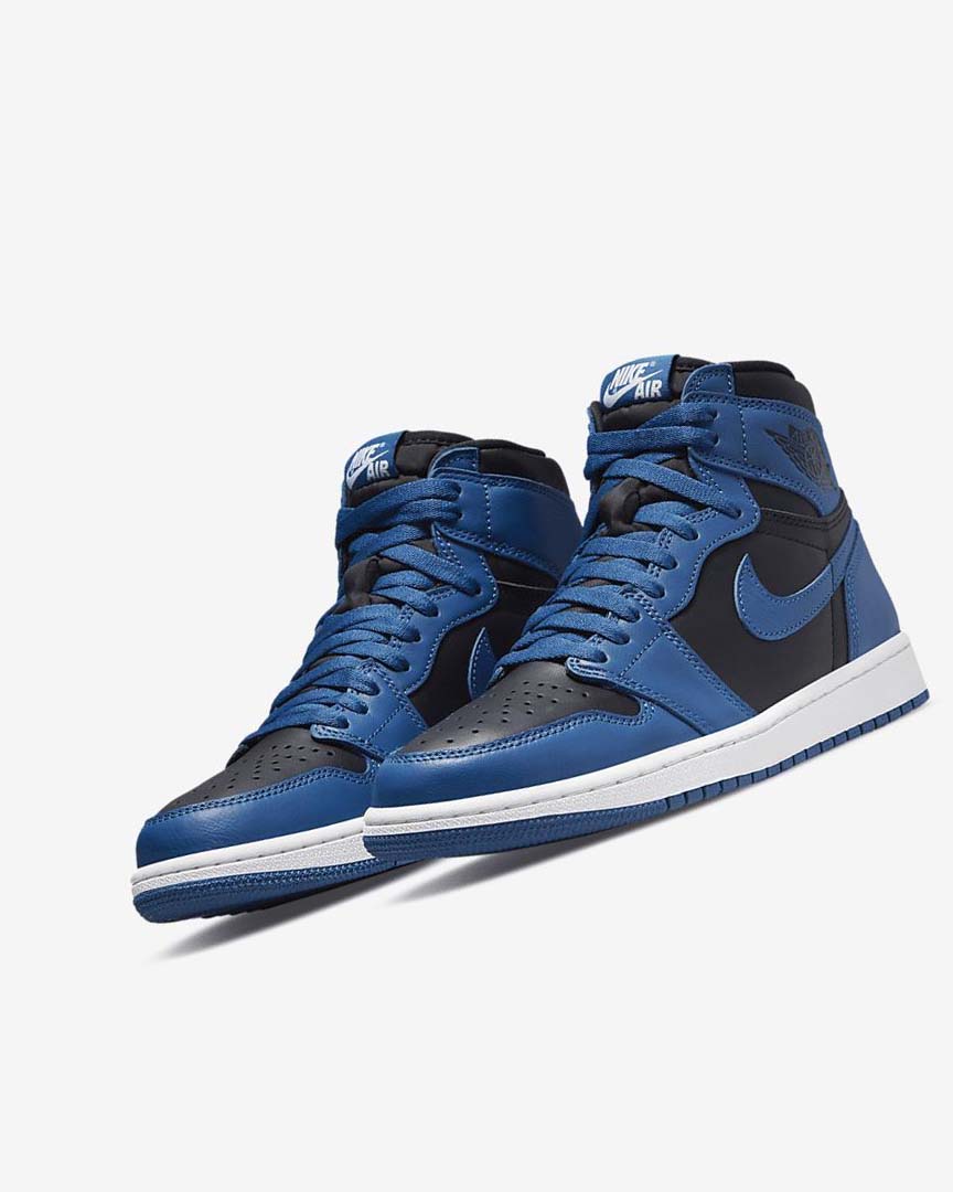 Zapatillas Nike Air Jordan 1 Retro High OG Hombre Azules Oscuro Blancas Negras | AR4494