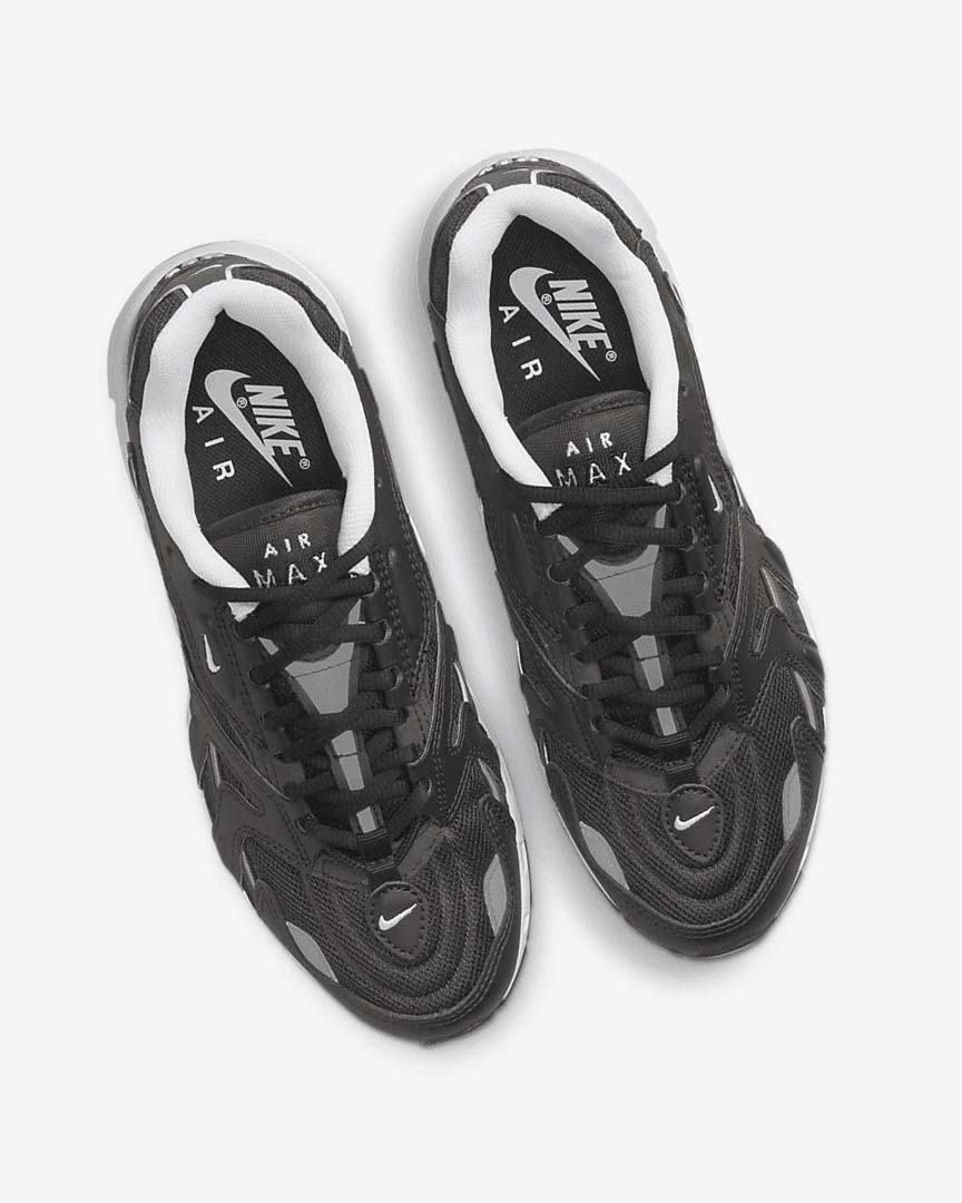 Zapatillas Nike Air Max 96 2 Mujer Negras Metal Plateadas Blancas | AR4827