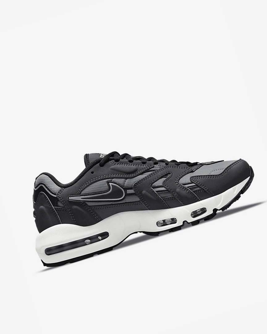 Zapatillas Nike Air Max 96 II Hombre Gris Gris Oscuro Blancas Negras | AR4507