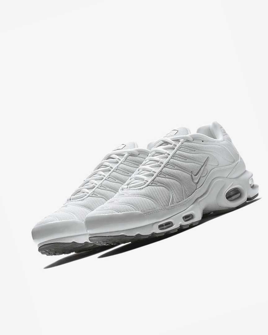 Zapatillas Nike Air Max Plus Hombre Blancas Negras Gris Blancas | AR2658