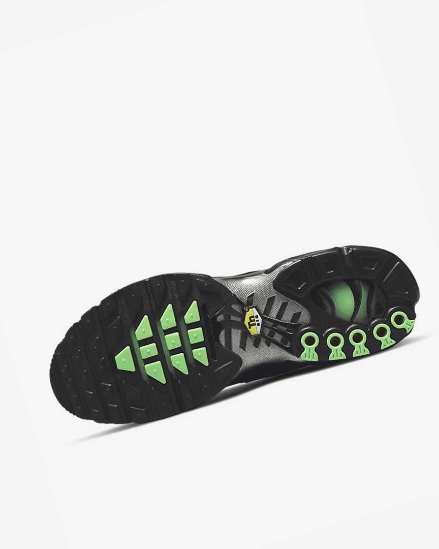 Zapatillas Nike Air Max Plus Hombre Negras Verde Metal Plateadas Negras | AR3246