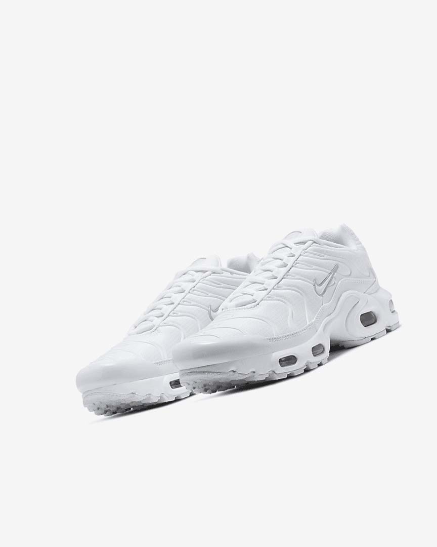 Zapatillas Nike Air Max Plus Niña Blancas Metal Plateadas Blancas | AR3178