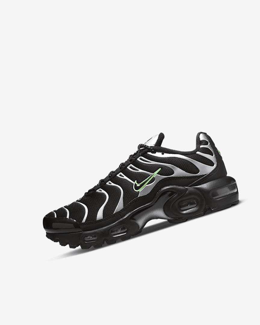 Zapatillas Nike Air Max Plus Niña Negras Verde Metal Plateadas Negras | AR2969