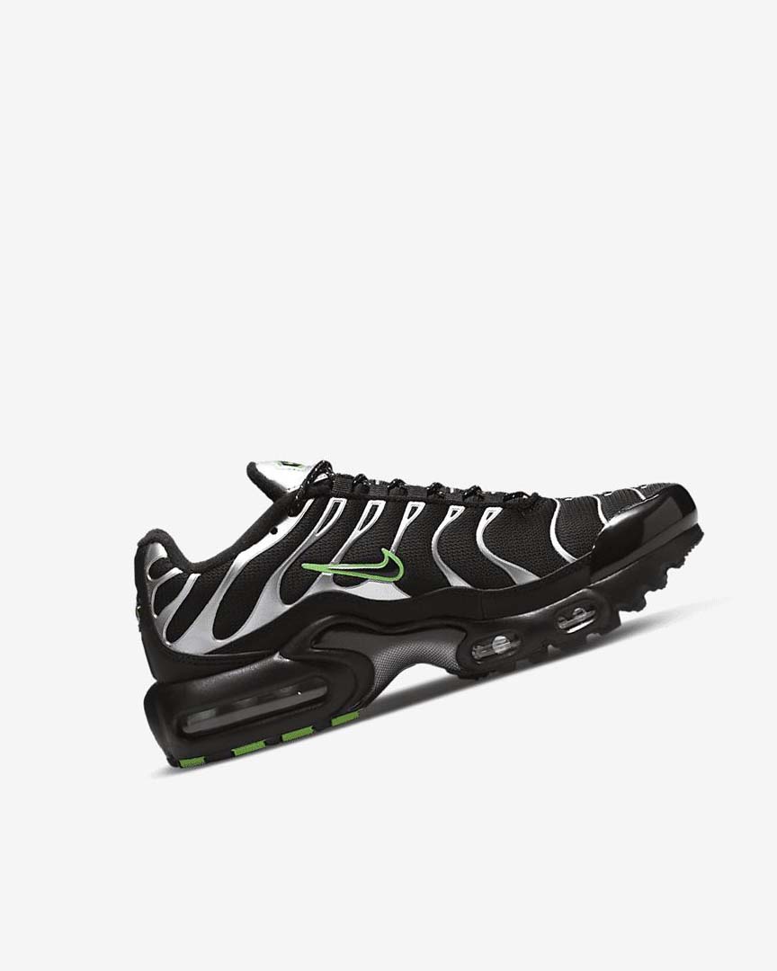 Zapatillas Nike Air Max Plus Niño Negras Verde Metal Plateadas Negras | AR5409