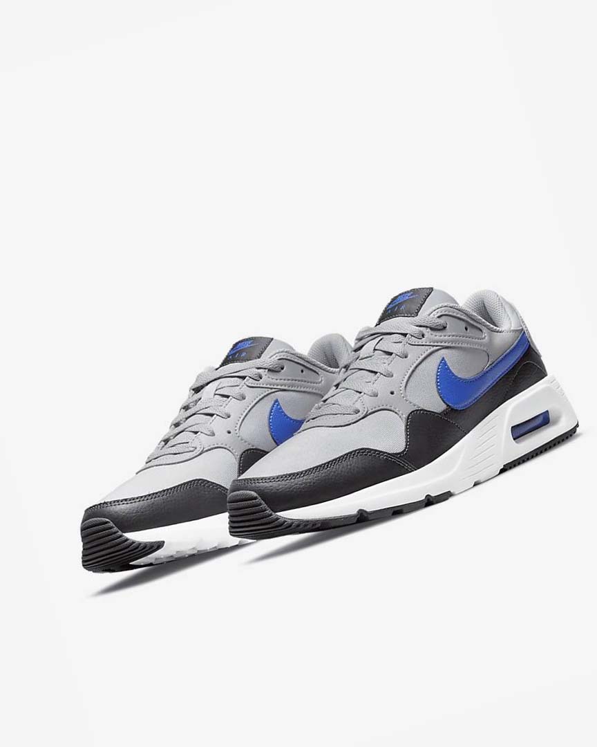 Zapatillas Nike Air Max SC Hombre Gris Claro Gris Oscuro Blancas Azul Real | AR2294