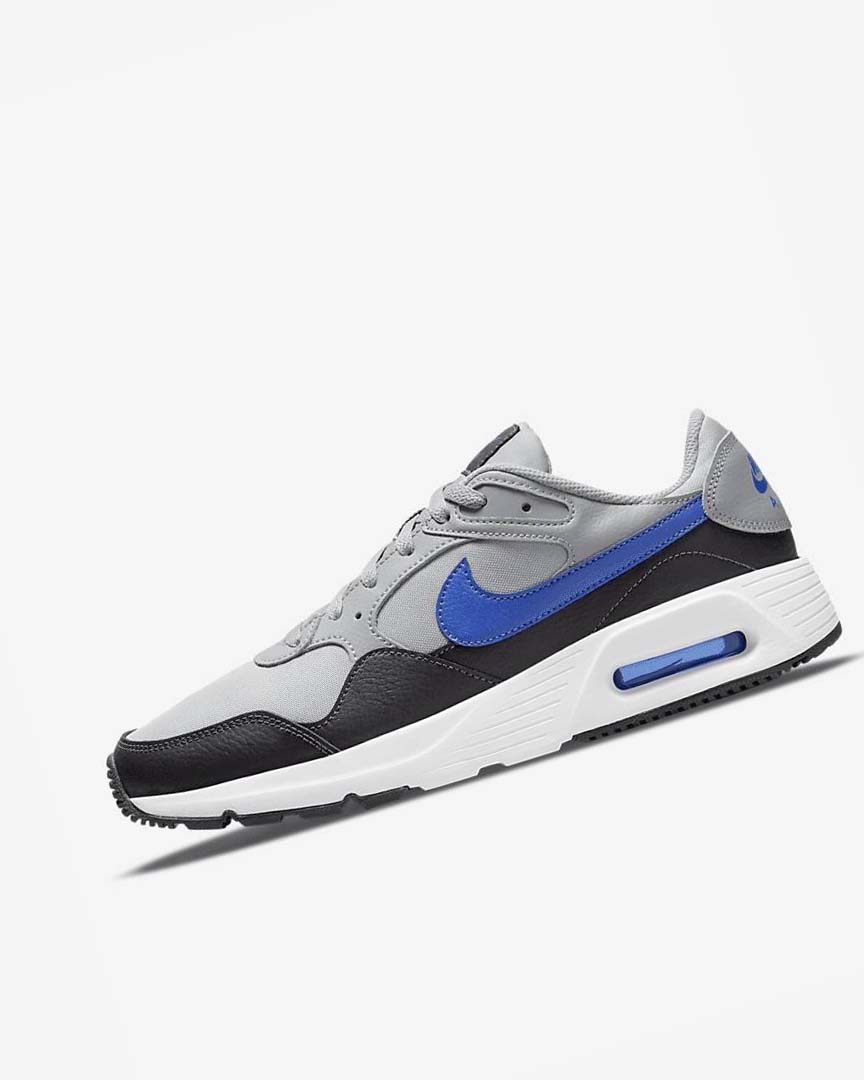 Zapatillas Nike Air Max SC Hombre Gris Claro Gris Oscuro Blancas Azul Real | AR2294