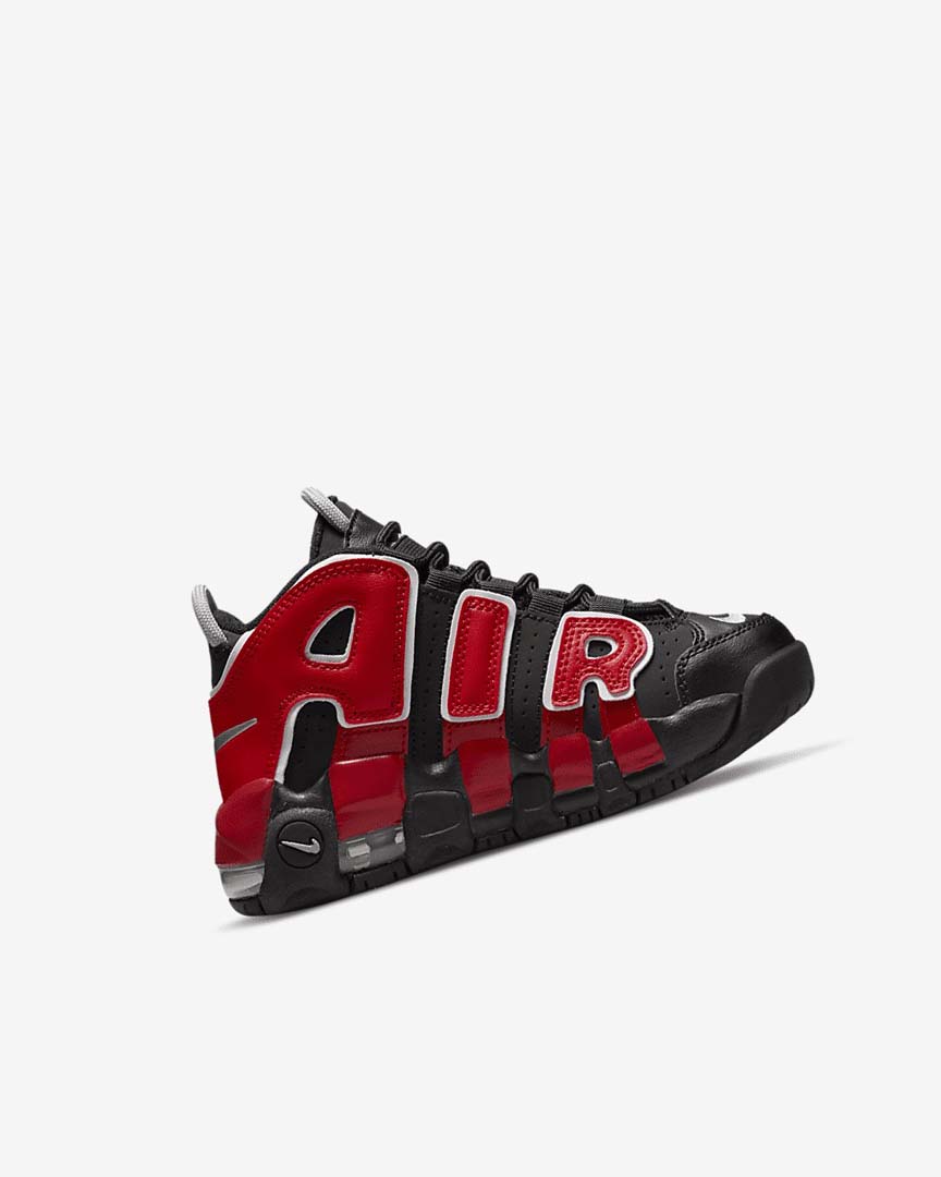 Zapatillas Nike Air More Uptempo Niña Negras Azul Marino Blancas Rojas | AR1157