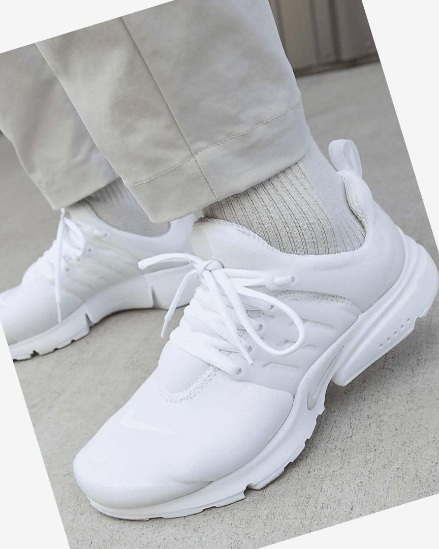 Zapatillas Nike Air Presto Hombre Blancas Plateadas | AR4607