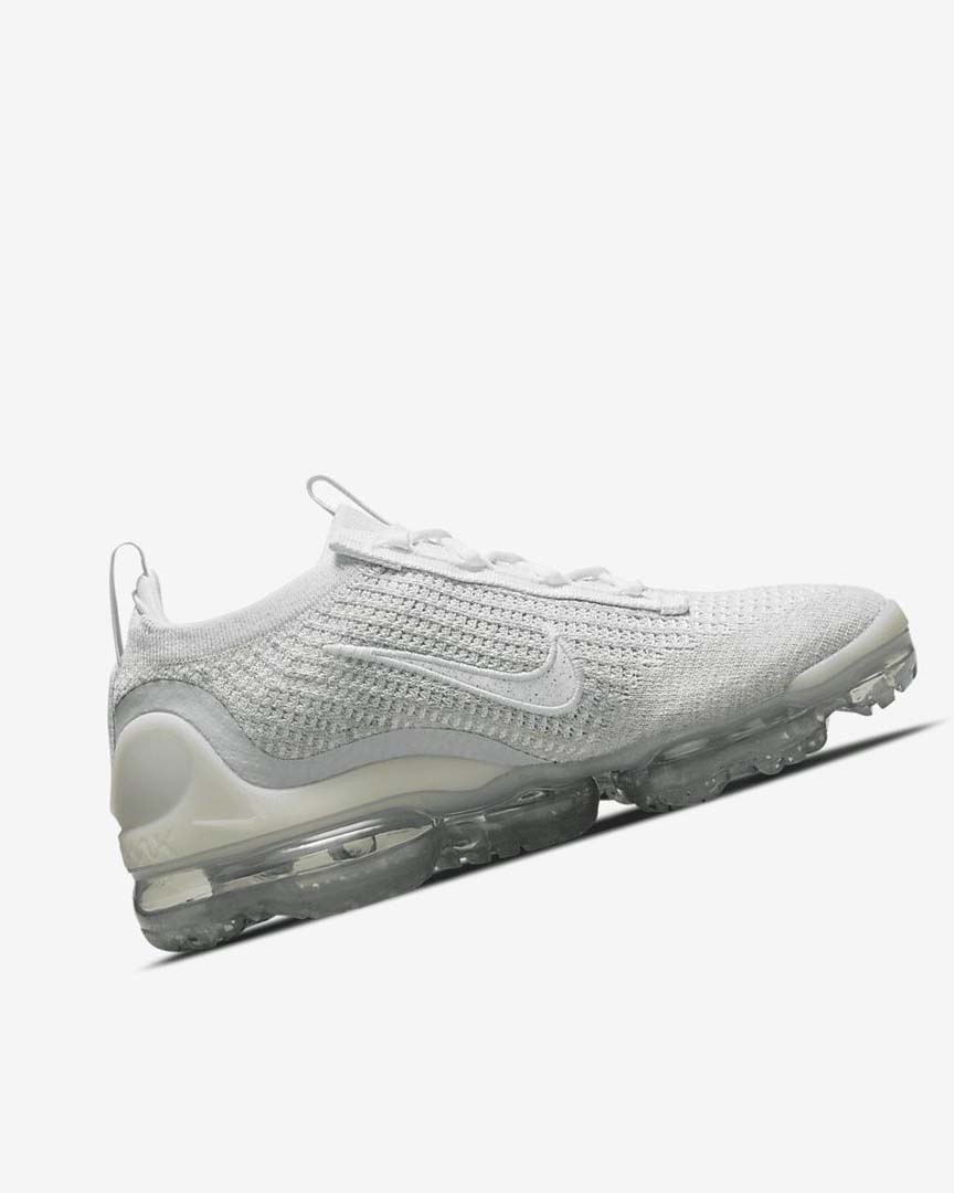 Zapatillas Nike Air VaporMax 2021 FK Mujer Blancas Plateadas Metal Plateadas Blancas | AR5007