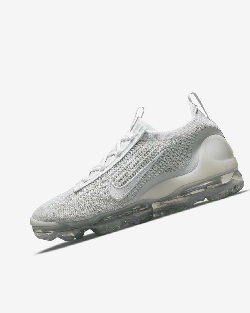 Zapatillas Nike Air VaporMax 2021 FK Mujer Blancas Plateadas Metal Plateadas Blancas | AR5007