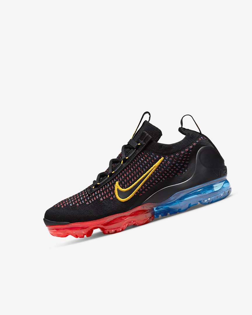 Zapatillas Nike Air VaporMax 2021 FK Niño Negras Azules Rojas Claro Doradas | AR2560