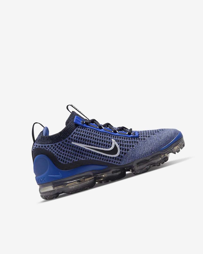 Zapatillas Nike Air VaporMax 2021 FK Niña Azul Real Blancas Gris Oscuro Negras | AR2995