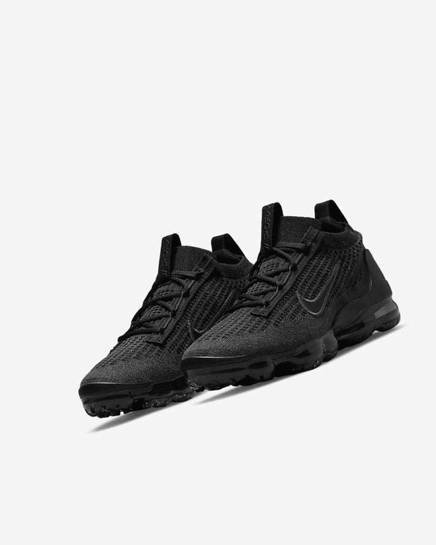 Zapatillas Nike Air VaporMax 2021 FK Niño Negras Negras Gris Oscuro Negras | AR5369