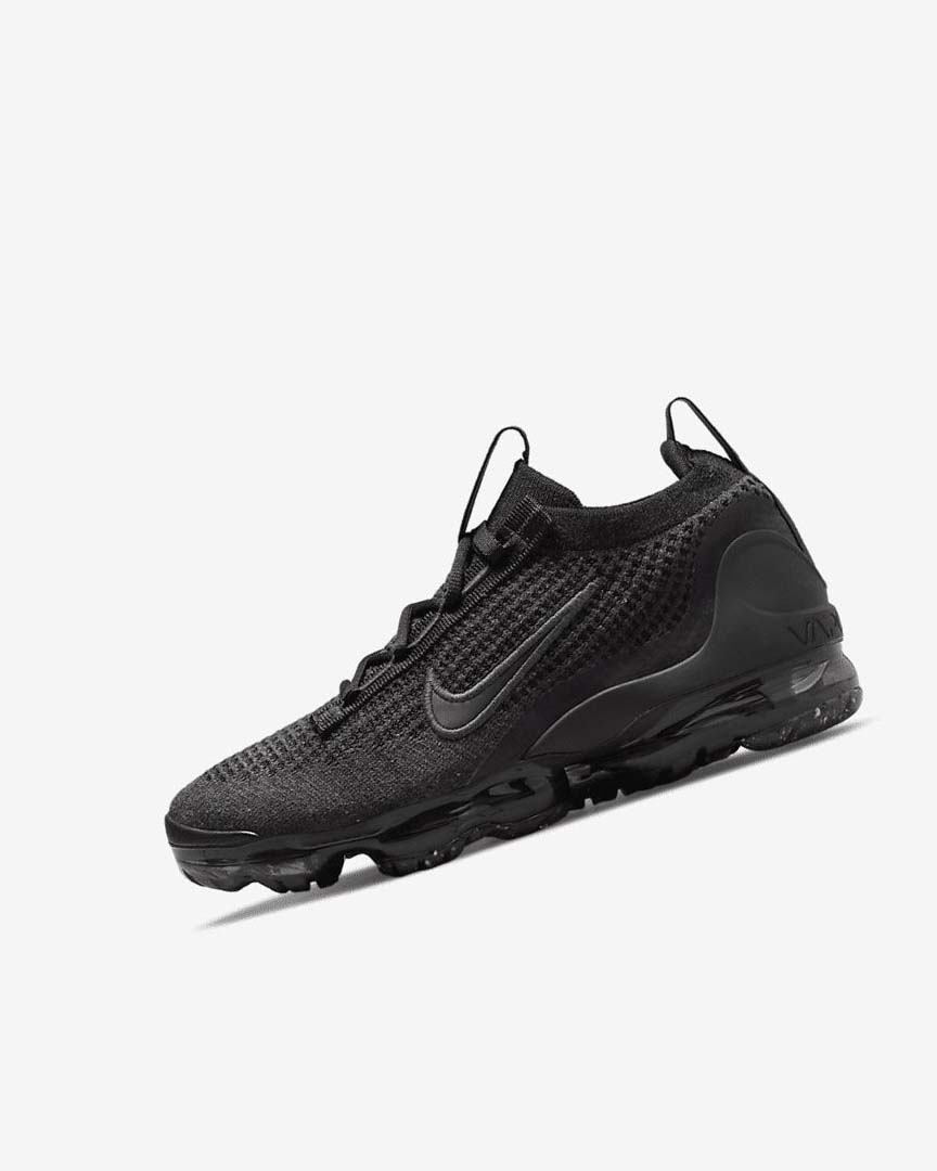 Zapatillas Nike Air VaporMax 2021 FK Niño Negras Negras Gris Oscuro Negras | AR5369