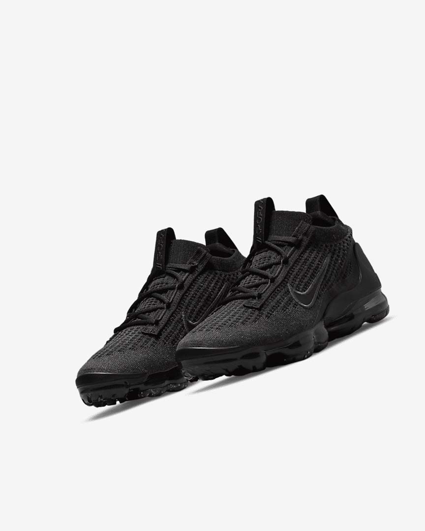 Zapatillas Nike Air VaporMax 2021 FK Niña Negras Negras Gris Oscuro Negras | AR5401