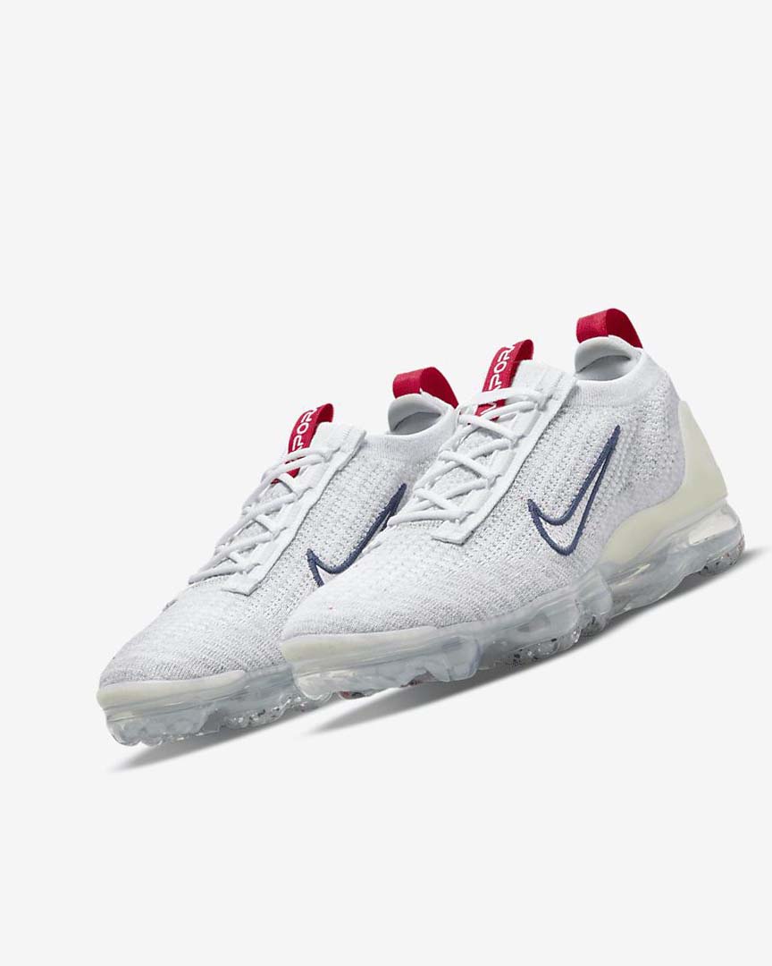 Zapatillas Nike Air VaporMax 2021 Flyknit Mujer Azul Marino Blancas | AR5518