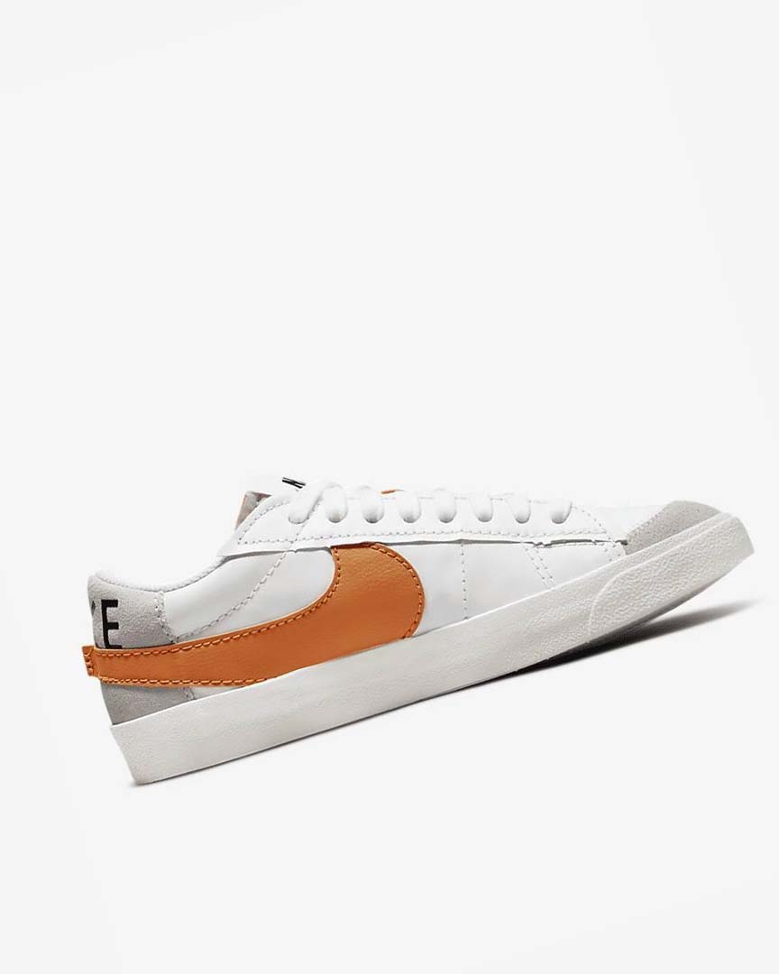 Zapatillas Nike Blazer Low '77 Jumbo Hombre Blancas Gris Naranjas | AR2625