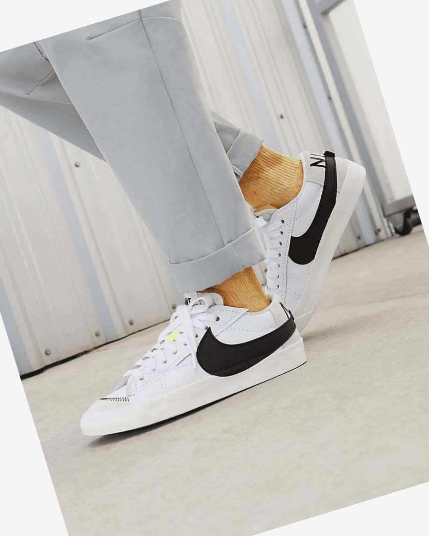 Zapatillas Nike Blazer Low '77 Jumbo Hombre Blancas Blancas Negras | AR2929