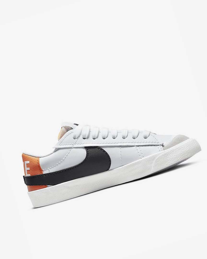 Zapatillas Nike Blazer Low '77 Jumbo Hombre Blancas Blancas Naranjas Negras | AR5054