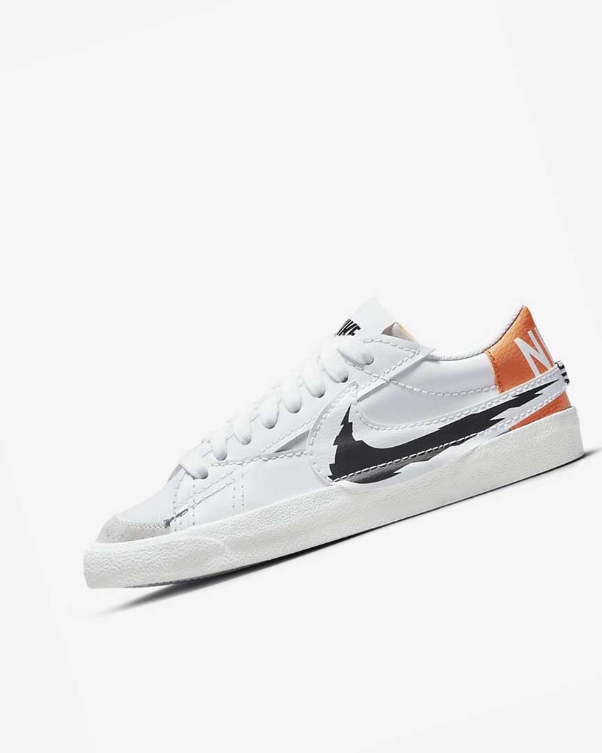 Zapatillas Nike Blazer Low \'77 Jumbo Hombre Blancas Blancas Naranjas Negras | AR5054