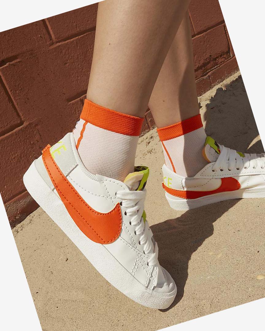 Zapatillas Nike Blazer Low '77 Jumbo Mujer Verde Naranjas | AR2911