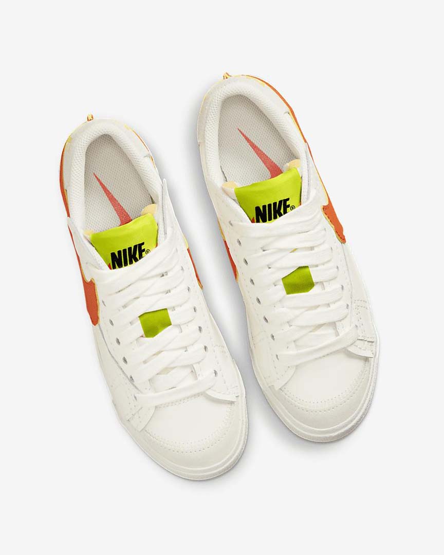 Zapatillas Nike Blazer Low '77 Jumbo Mujer Verde Naranjas | AR2911