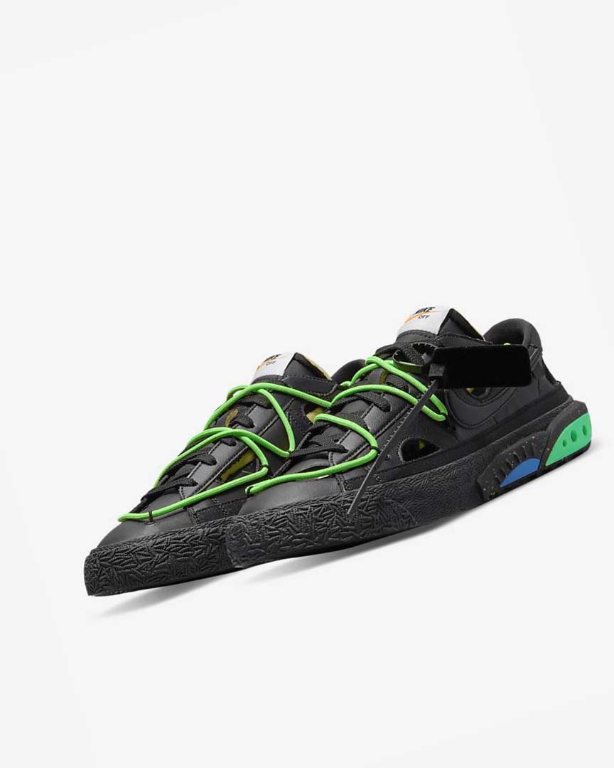 Zapatillas Nike Blazer Low '77 x Off-White™ Hombre Negras Verde Negras | AR2362