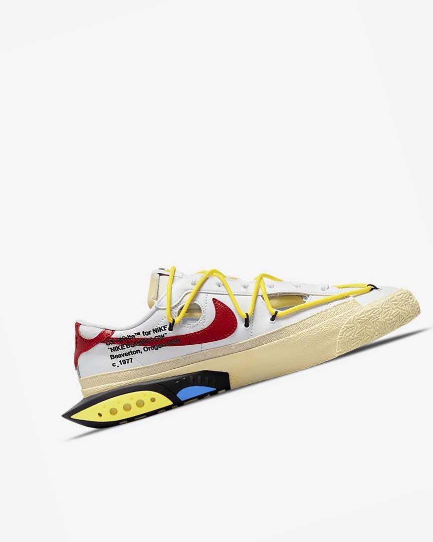 Zapatillas Nike Blazer Low '77 x Off-White™ Hombre Blancas Amarillo Kaki Rojas | AR2811