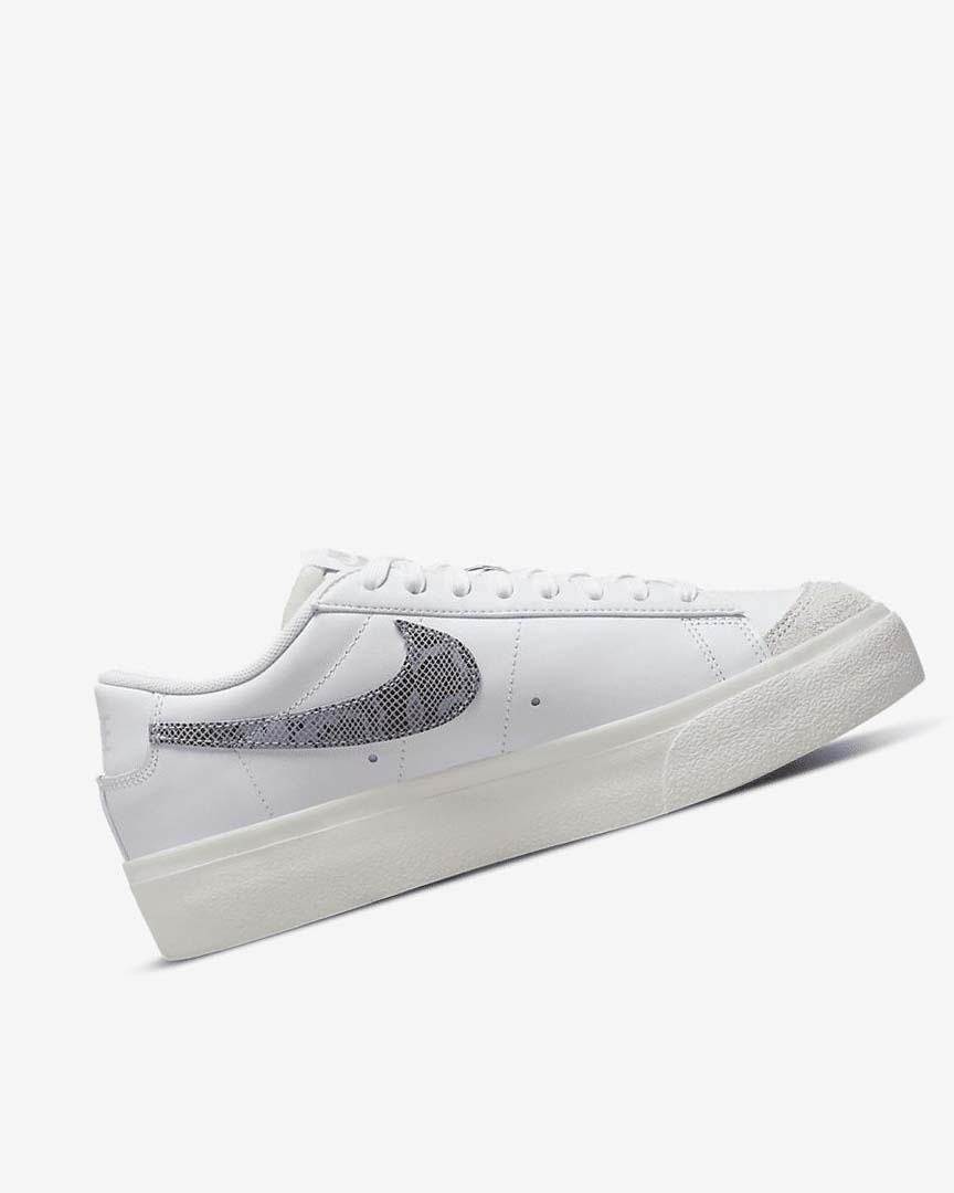 Zapatillas Nike Blazer Low Plataforma Mujer Blancas Blancas Azules Claro | AR2622