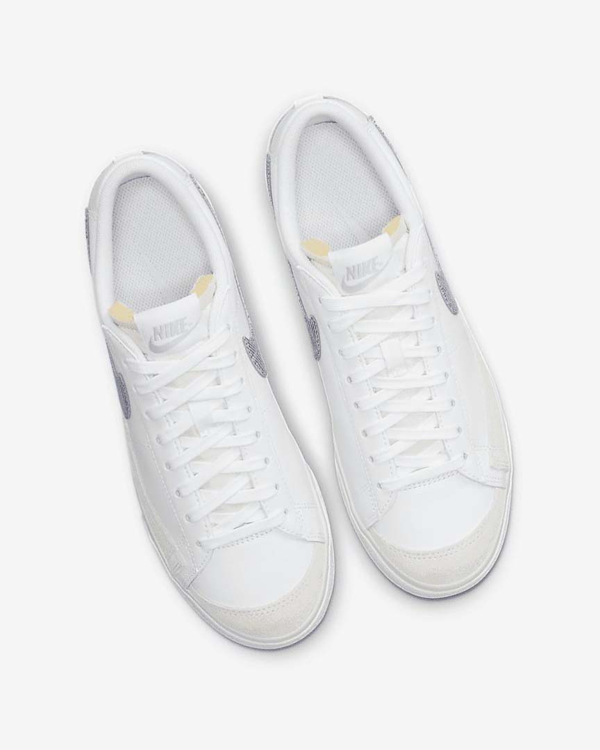 Zapatillas Nike Blazer Low Plataforma Mujer Blancas Blancas Azules Claro | AR2622