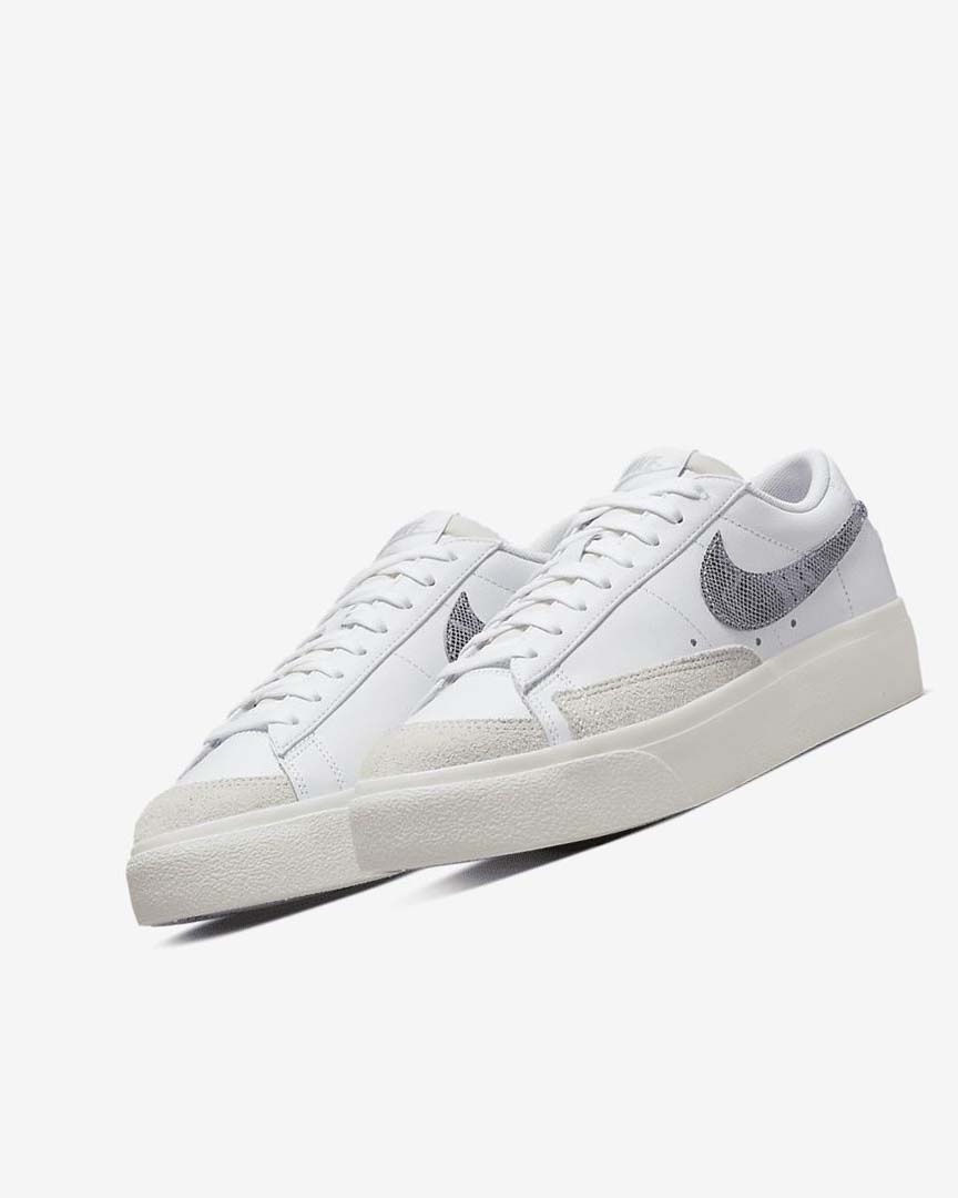 Zapatillas Nike Blazer Low Plataforma Mujer Blancas Blancas Azules Claro | AR2622