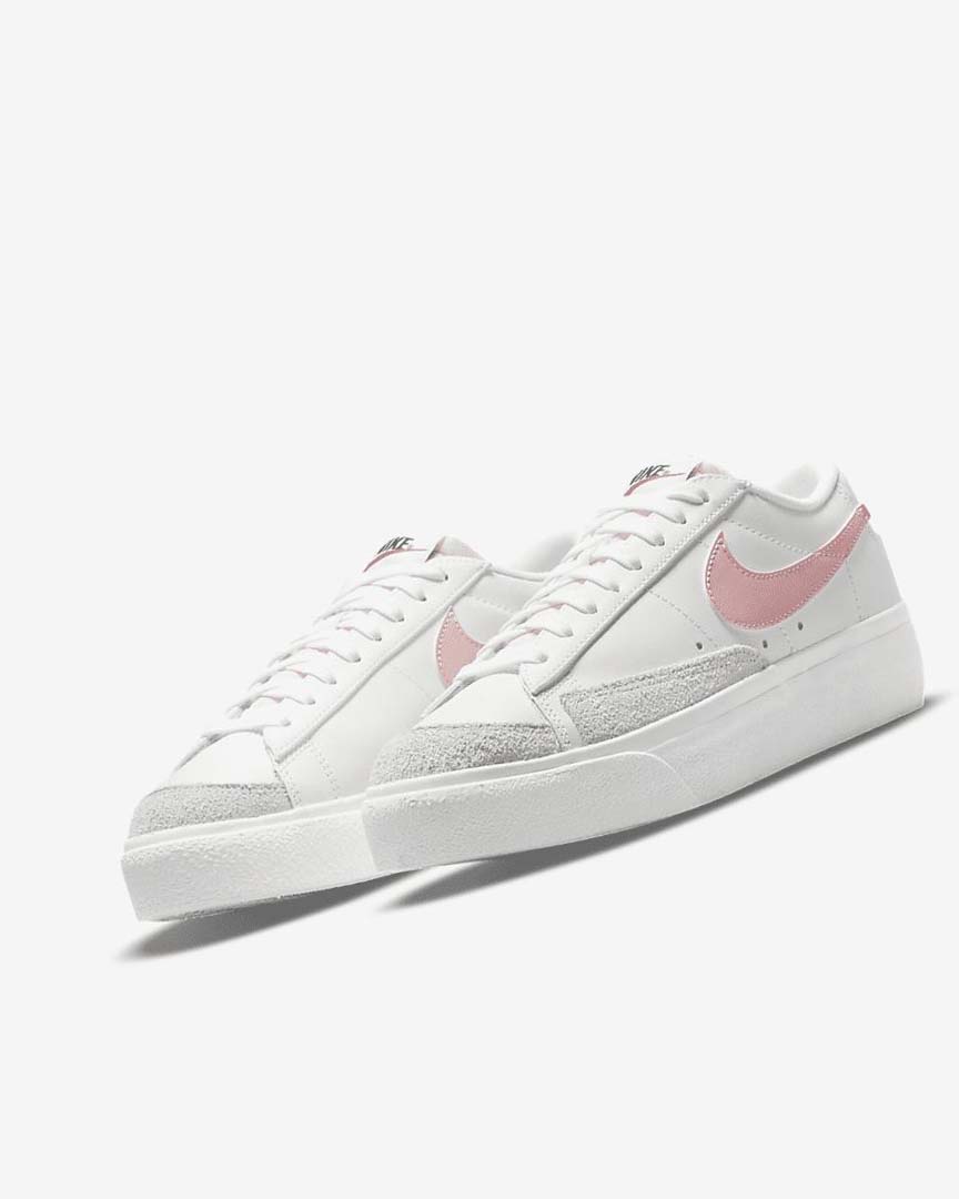 Zapatillas Nike Blazer Low Plataforma Mujer Blancas Blancas Negras Rosas | AR5555