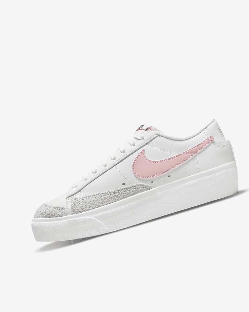 Zapatillas Nike Blazer Low Plataforma Mujer Blancas Blancas Negras Rosas | AR5555