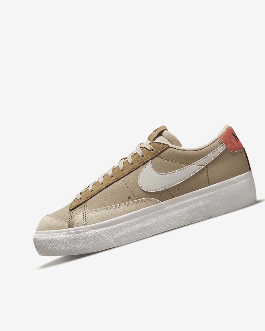 Zapatillas Nike Blazer Low Plataforma SP Mujer Kaki Beige Claro | AR5011