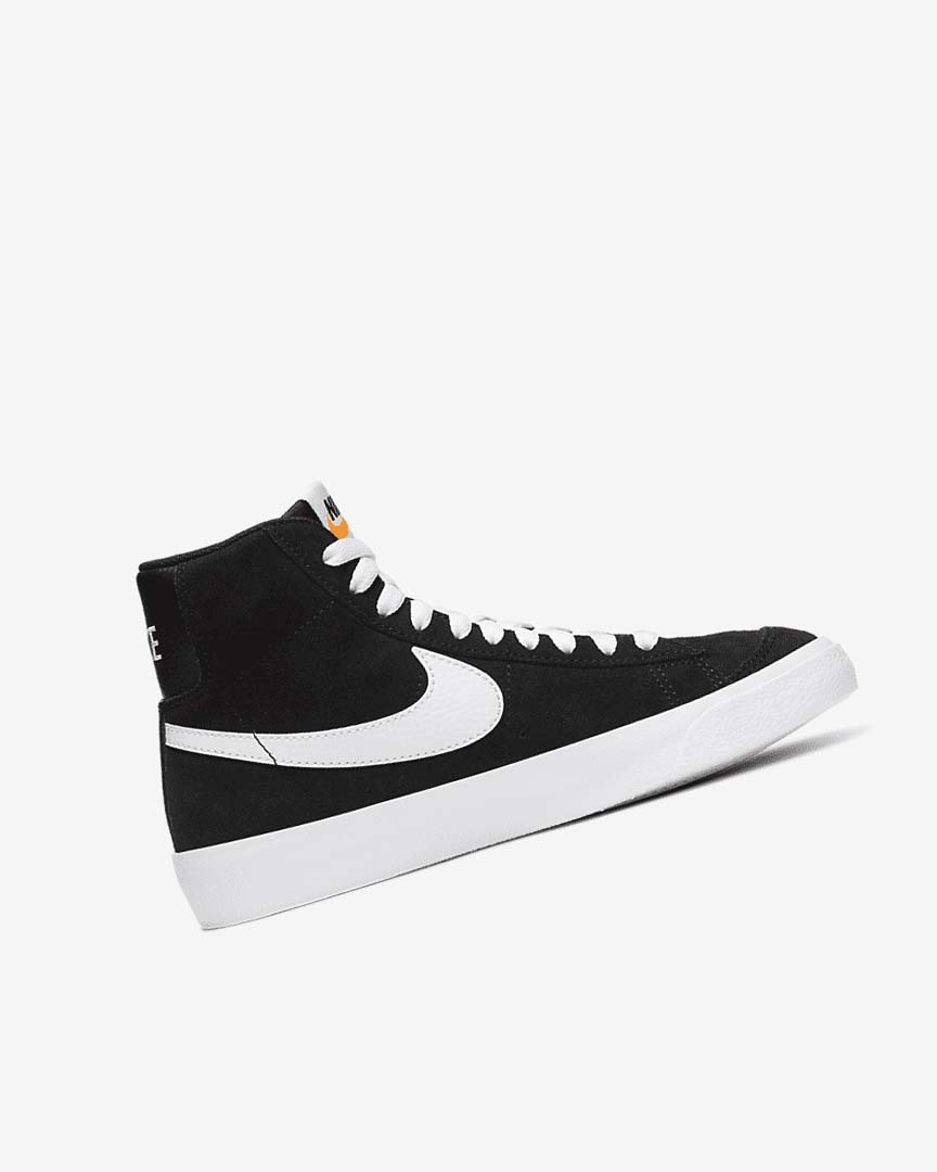 Zapatillas Nike Blazer Mid '77 Gamuza Niña Negras Naranjas Blancas | AR5102