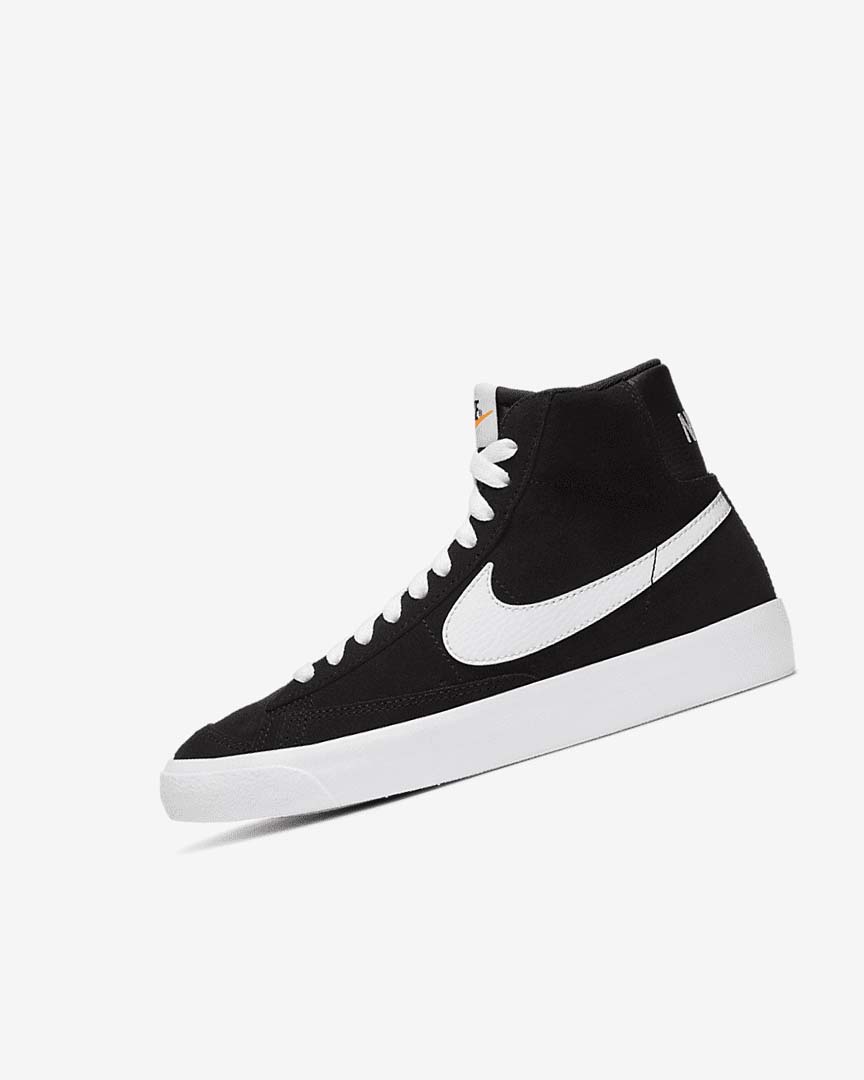 Zapatillas Nike Blazer Mid \'77 Gamuza Niña Negras Naranjas Blancas | AR5102