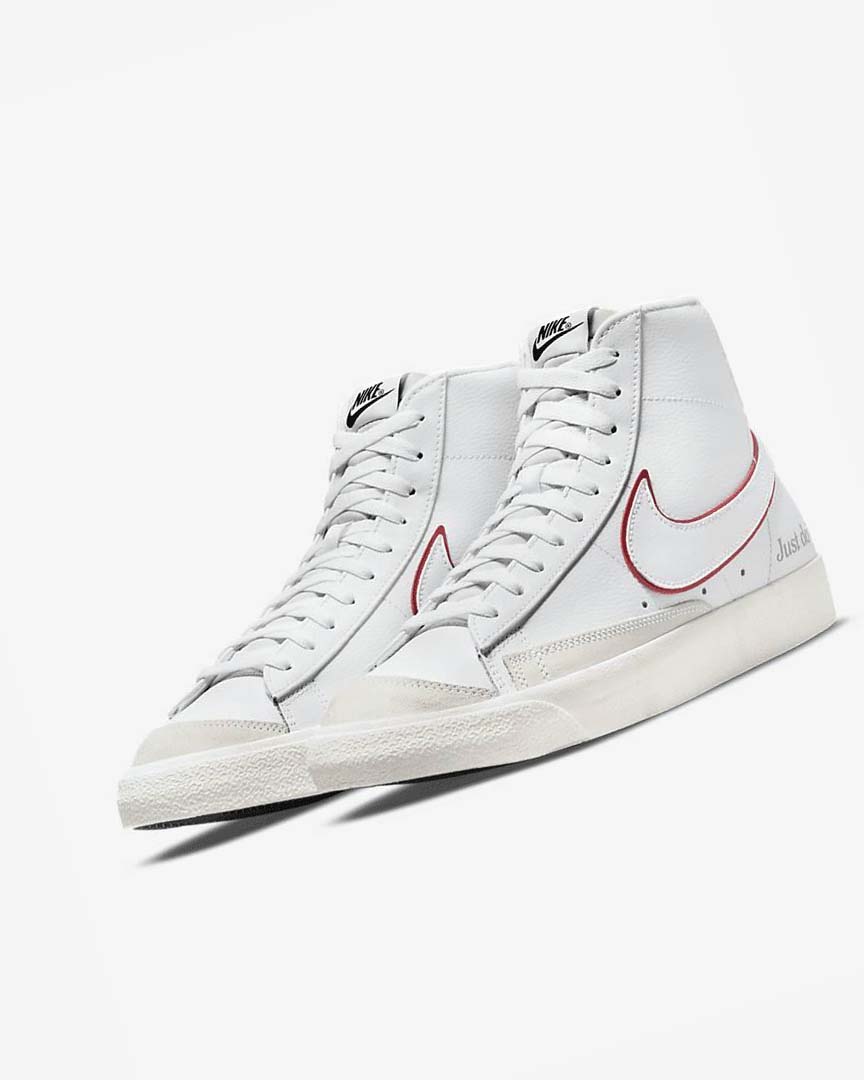 Zapatillas Nike Blazer Mid '77 Hombre Blancas Verde Metal Plateadas Rojas | AR2483