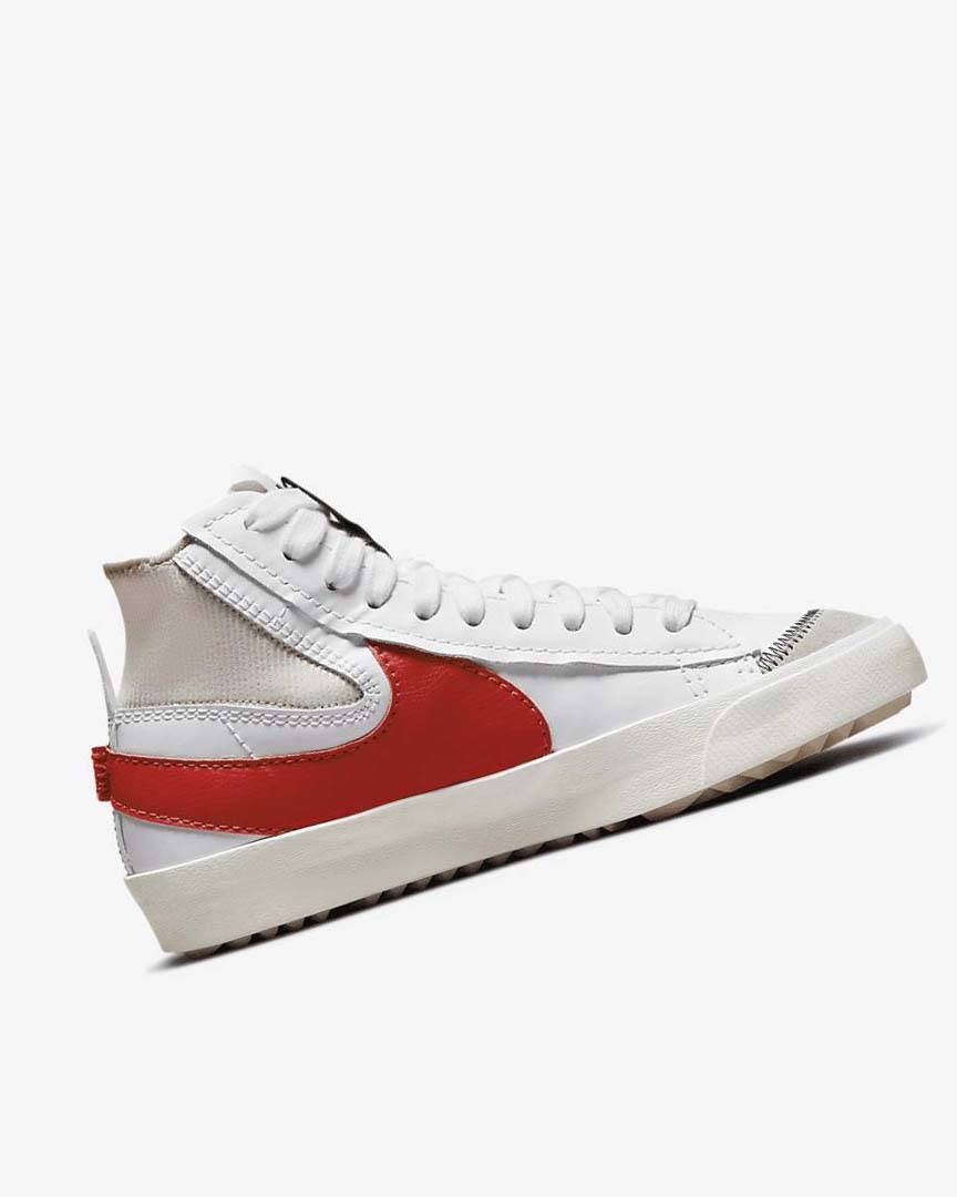 Zapatillas Nike Blazer Mid '77 Jumbo Hombre Blancas Blancas Rojas | AR4654