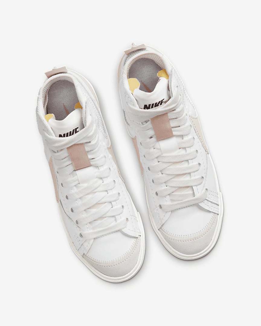 Zapatillas Nike Blazer Mid '77 Jumbo Mujer Blancas Rosas | AR2597